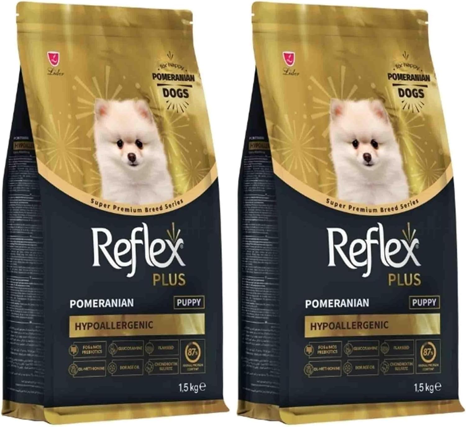 Alternative view of Reflex Plus Pomeranian Yavru Köpek Mamasi 1.5 Kg (2 paketi)