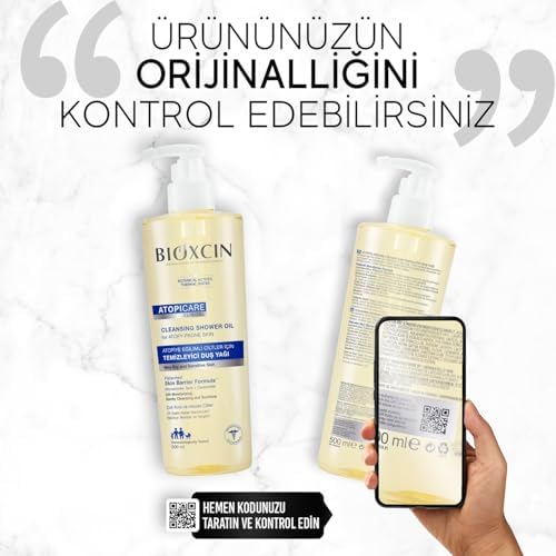 Alternative view of Biobaby Atocare Duş Yağı 500 ml – Atopiye Eğilimli Bebek Ciltleri İçin, Seramid Kompleksli, Omega 3-6, Yulaf Ekstresi ve Prebiyotik İçerikli Temizleyici Yağ (2 paketi)