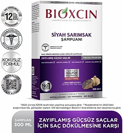 Alternative view of Siyah Sarımsak Saç Dökülmesine Karşı Bitkisel Şampuan (1 x 300 ml) (2 paketi)