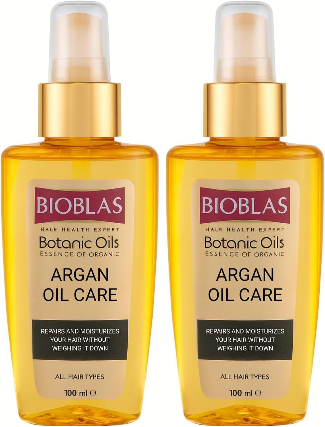 Bioblas Argan Yağlı Saç Bakım Yağı – Durulanmayan, Karşı Koruyucu, Onarıcı & Parlaklık Veren Serum,%100 Besleyici Etki, 100 ml (2 paketi)