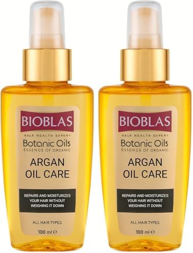 Alternative view of Bioblas Argan Yağlı Saç Bakım Yağı – Durulanmayan, Karşı Koruyucu, Onarıcı & Parlaklık Veren Serum,%100 Besleyici Etki, 100 ml (2 paketi)