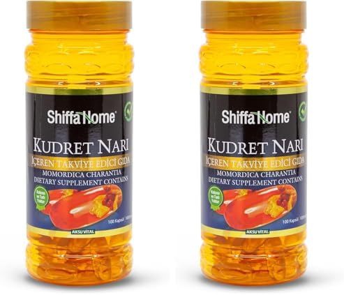 Shiffa Kudret Narı 100X2000 Mg Softjel | Zeytinyağlı Kudret Narı Takviyesi, Yüksek C Vitamini ve Mineral İçeriği | Helal Sertifikalı Sığır Jelatini, ISO 22000 Kalite Standartları (2 paketi)