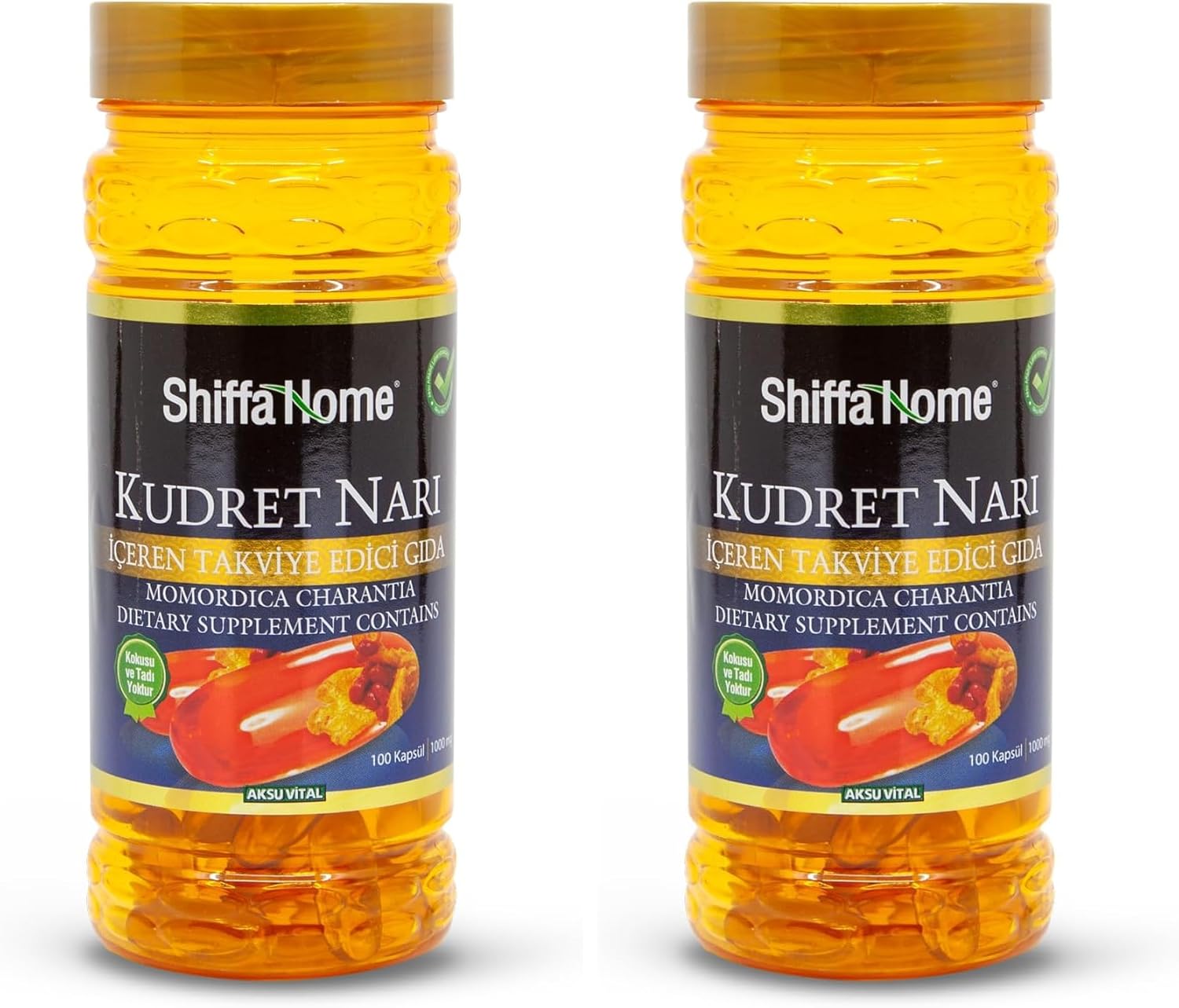 Alternative view of Shiffa Kudret Narı 100X2000 Mg Softjel | Zeytinyağlı Kudret Narı Takviyesi, Yüksek C Vitamini ve Mineral İçeriği | Helal Sertifikalı Sığır Jelatini, ISO 22000 Kalite Standartları (2 paketi)