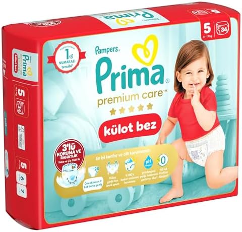 Premium Care Külot Bebek Bezi 5 Numara 34 Adet Junior (2 paketi)
