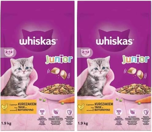 Whiskas ® Yavru Tavuklu Kuru Mama 1,9 Kg (2 paketi)