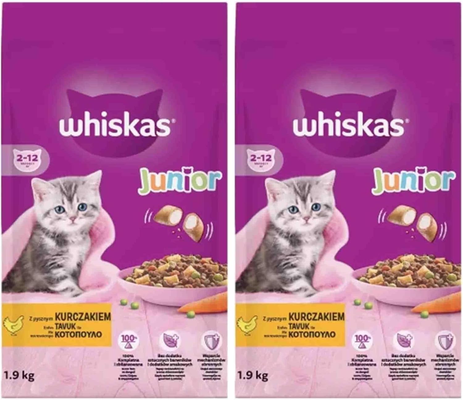 Alternative view of Whiskas ® Yavru Tavuklu Kuru Mama 1,9 Kg (2 paketi)