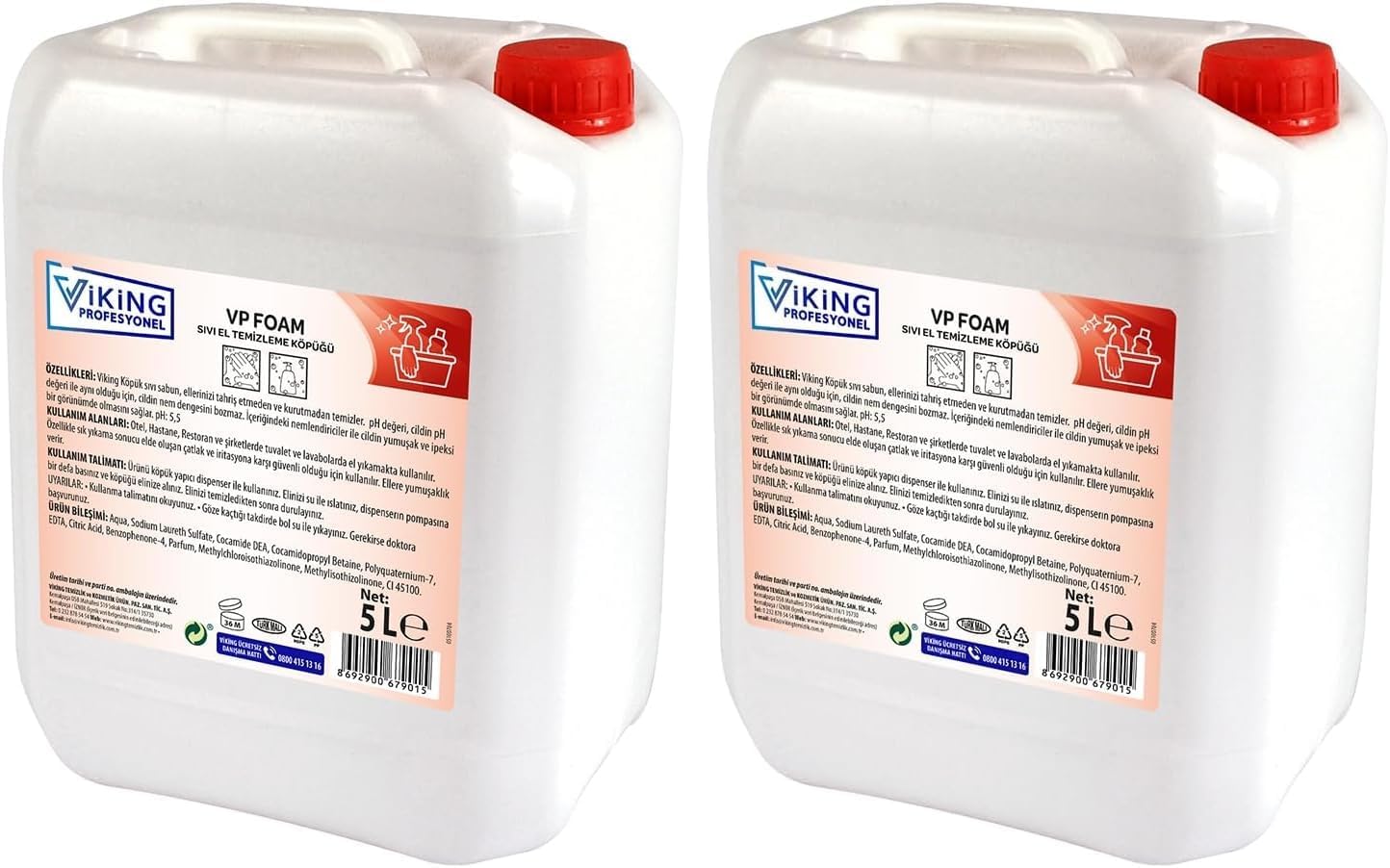 Alternative view of VP Foam Sıvı El Temizleme Köpüğü 5 L (2 paketi)
