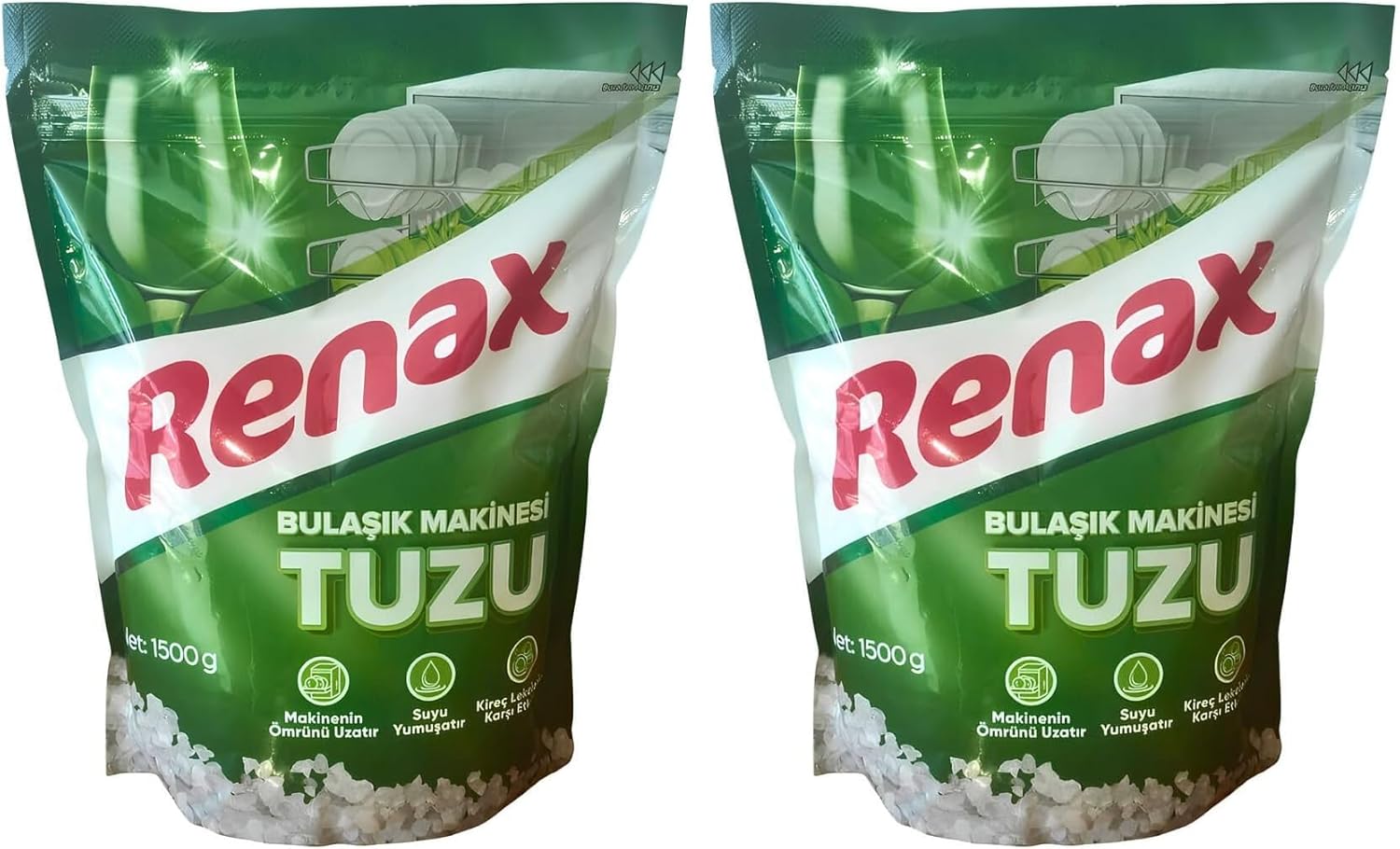 Alternative view of Renax Bulaşık Makinesi Tuzu 1.5 kg (2 paketi)