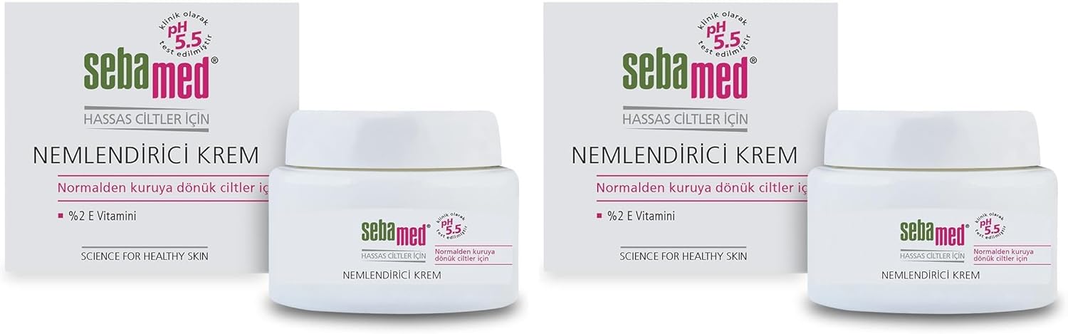 %2 Vitamin E İçeren Nemlendirici Yüz ve Boyun Cilt Bakım Kremi – Günlük Bakım - 75 ml (2 paketi)