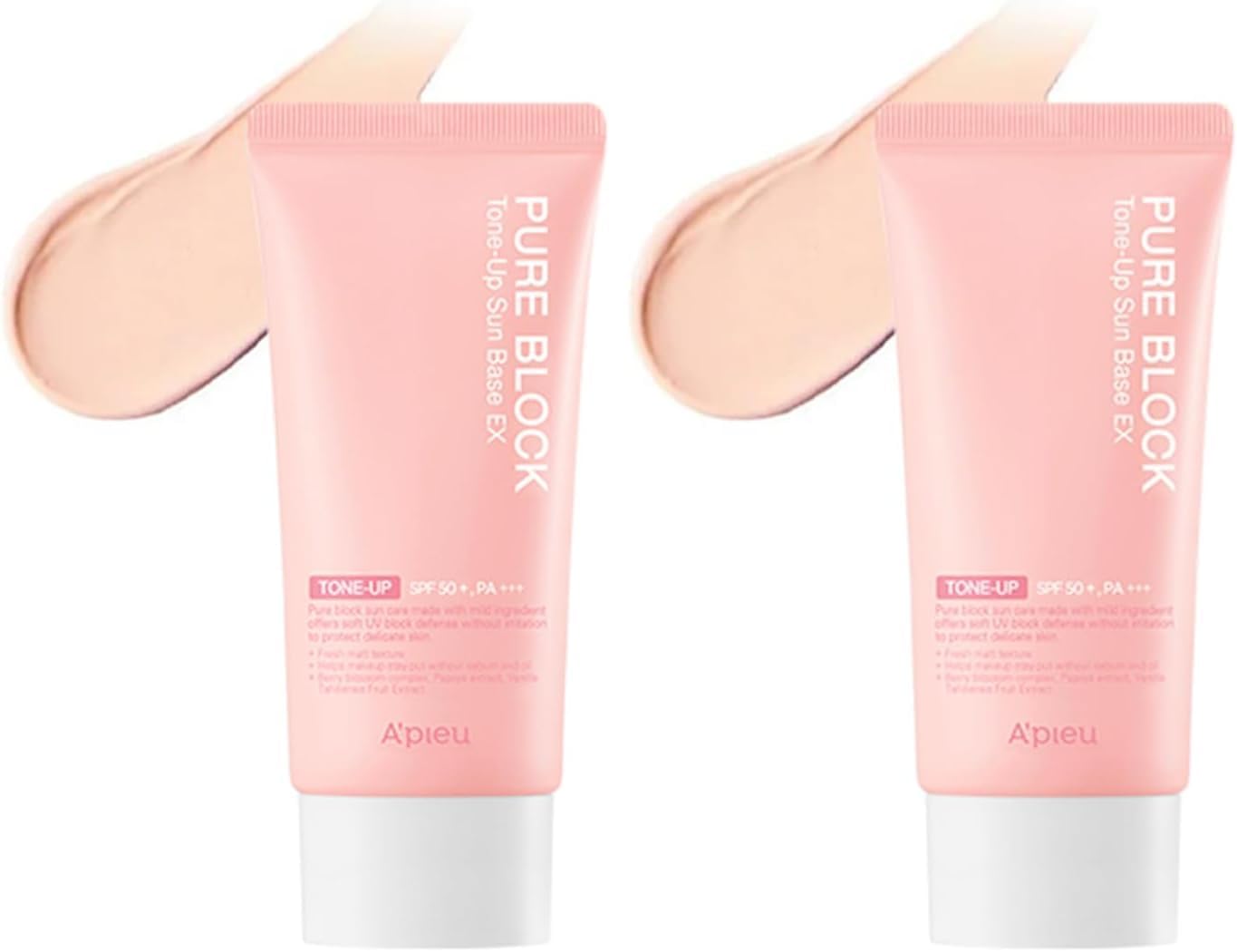 Alternative view of Aydınlık Görünüm Sunan Güneş Koruyucu A'PIEU Pure Block Tone-Up Sun Base EX SPF50 PA 50 mililitre (2 paketi)