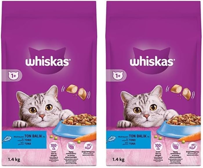 Whiskas Ton Balıklı Kedi Maması 1,4 Kg (2 paketi)