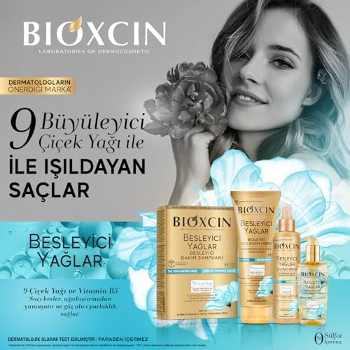 Besleyici Yağlar 200 ml – 9 Çiçek Yağı, Vitamin B5 ve BioComplex B11 ile Kuru ve Yıpranmış Saçlar İçin Yoğun Bakım (2 paketi)