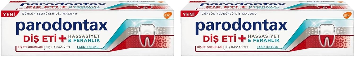 Alternative view of Parodontax Diş Eti + Hassasiyet & Ferahlık Diş Macunu 75 ml (2 paketi)