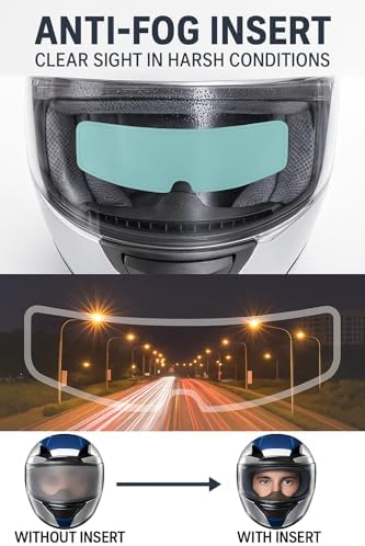 Buğu Önleyici Motosiklet Kaskı Vizörü – Su Geçirmez Anti-Fog Lens Filmi, Çizilmeye Dayanıklı Koruyucu Katman, Gece Görüş Netleştirici, Evrensel Uyumlu