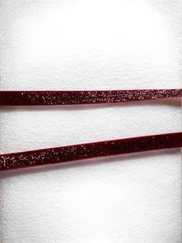 Yılbaşı Glitter Kurdele Seti, Yeşil, Kırmızı, Altın, Gümüş ve Beyaz, Dekoratif Parlak Şeritler, 5 Parça 2 metre (5, simli)