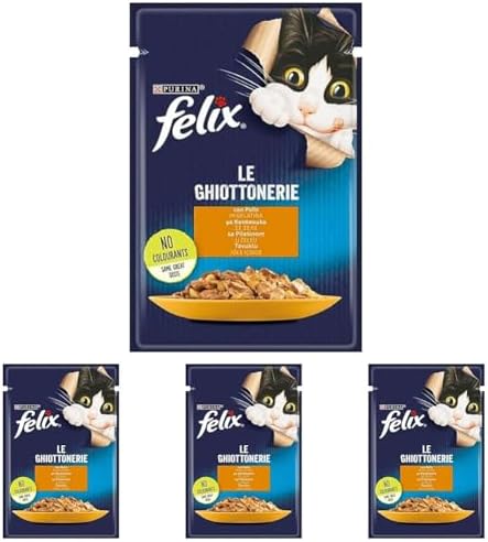 Alternative view of Felix Tavuklu Yetişkin Kedi Konservesi Pouch 85 Gr (4 paketi)