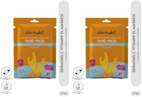 Vitamin C-Güneş Koruyucu ve Leke Karşıtı El Maskesi 30 ml (2 paketi)
