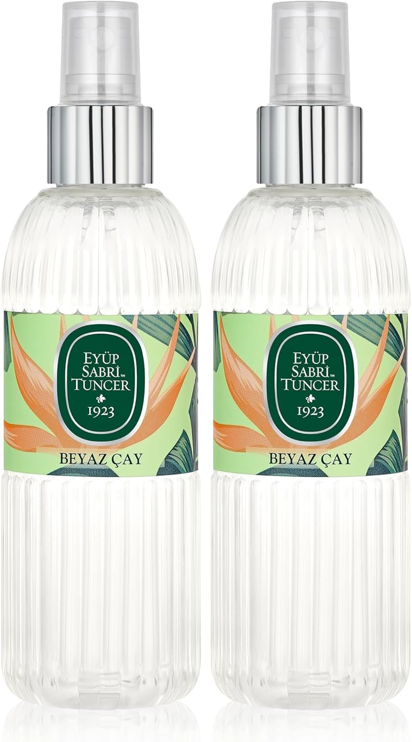 Beyaz Çay Kolonyasi Silindir Pet Şişe Sprey (150 ml) (2 paketi)