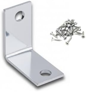 L Tipi Metal Köşebent, Mobilya ve Dolap için Deprem Sabitleyici Bağlantı Aparatı, 25x25x15 mm, 10 Adet, Gümüş Renk