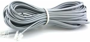PX-KKT150 2CX0.10mmx7 15 Metre ADSL RJ11 Telefon Kablosu Gri, ADSL, VDSL 2 Canlı Kablo