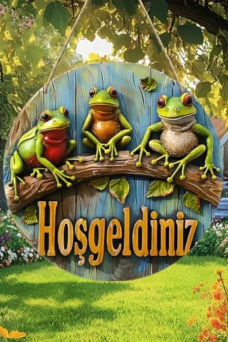 Alternative view of Hoş Geldiniz Uv Baskı 3D Görünümlü Mdf Kapı Süsü | Askılı Silinebilir Dekoratif Ks018,Ks018 20 X