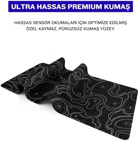 8 Farklı Desenli Baskılı Model Deer XXL Gaming Mouse Pad 90x40 cm – Dikişli Kenar, Kaymaz Taban, Dijital Tasarım, Hassas Takip, Ultra Geniş Oyuncu Mousepad (Typography Siyah 90x40 cm)