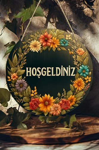Alternative view of Hoş Geldiniz Uv Baskı 3D Görünümlü Mdf Kapı Süsü | Askılı Silinebilir Dekoratif Ks015,Ks015 20 X