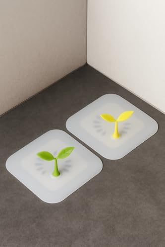 Alternative view of Silikon Banyo Gideri Koku Önleyici Kapak Palmiyeli ve Asorti Renk Tutma Aparatlı Su Sızdırmaz Gider Kapağı Lavabo Duş Wc Koku Engelleyici Vantuzlu Tasarım