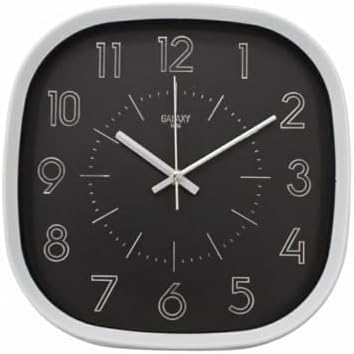 Alternative view of Galaxy Premium Serisi ABS Kasa Duvar Saati Oval 30 CM Gri Renkli Modern Kadran