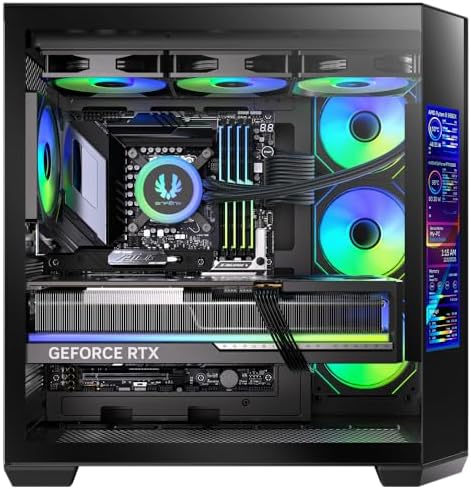 Alternative view of BitFenix Digital T10 EF 850W 80+Bronze 8.8"ARGB USB 3.1 ATX Mid Tower Siyah Kasa BFC-KT10EFBBK850-4A