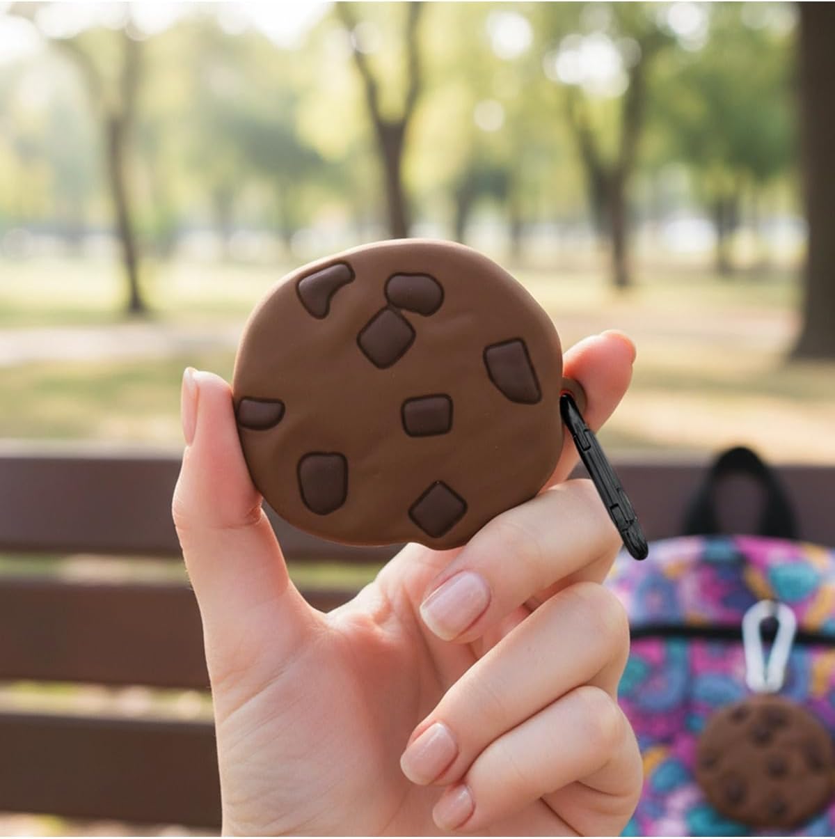 Alternative view of CaseOnn Kılıf Karakter Figürlü Kurabiye Koyu Kahverengi Galaxy Buds 3 ile uyumlu