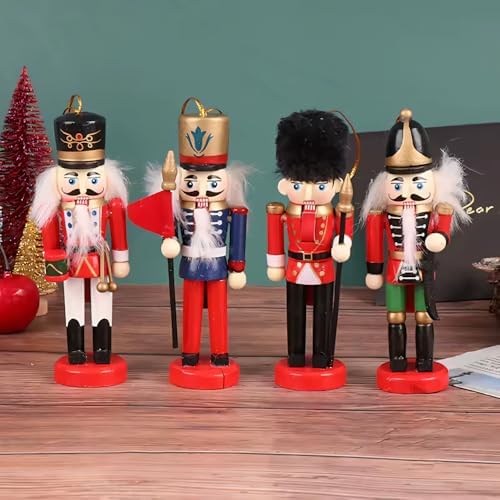 Alternative view of Nutcracker Yılbaşı Hediyesi Olarak İdeal | Premium Ahşap Fındıkkıran Asker Figürleri (6'lı) (13cm)