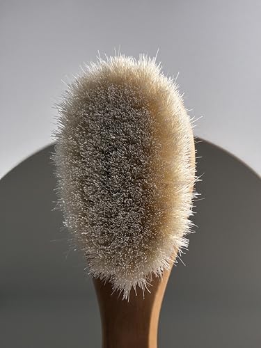 Alternative view of Bambu Bebek Saç Fırçası, Yumuşak Keçi Kılı Fırça, Bambu Sap Kısmı Tamamen Doğal Materyal, Bebek Bakımı İçin Hem Sürdürülebilir Hem Nazik Fırça