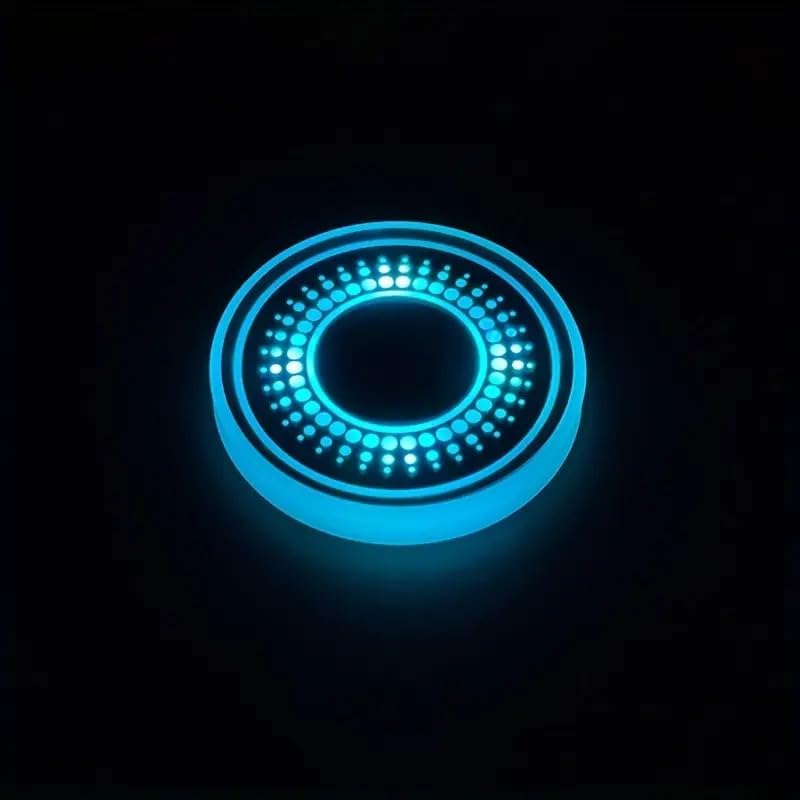 Alternative view of Pratikus 7 Renkli LED Akıllı Bardak Altlığı Işıkları – USB Şarjlı, Sensörlü, Araba İçi Dekoratif Atmosfer Aydınlatma