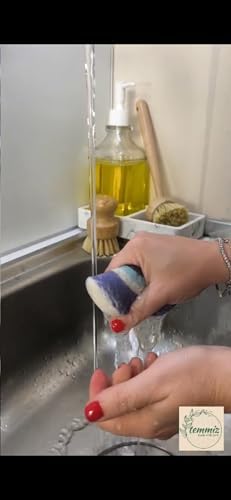 Sponge Şişen Sihirli Sünger Nazar Boncuğu Desenli, Su İle Temas Ettiğinde Sünger Formunu Alır, Defalarca Kullanılabilir Sürdürülebilir