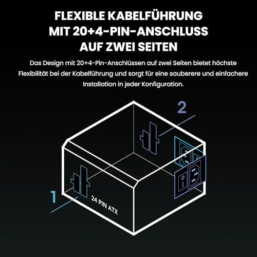 Alternative view of Li RS1000G Beyaz 1000W 80+ ATX POWER SUPPLY (G9P.RS1000G.WH00.EU)