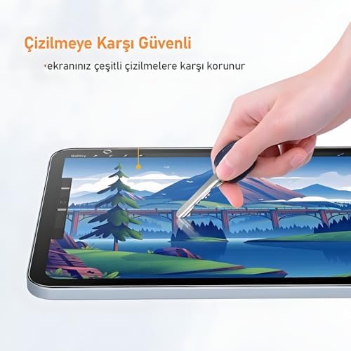 Alternative view of Galaxy Tab S9 Fe / S10 FE / S10 Lite İle Uyumlu Tablet Temperli Cam Ekran Koruyucu Kırılmaz Cam Koruma TBK-01