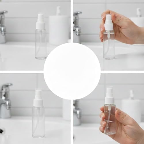 Alternative view of 5’li 100 ml Boş Sprey Şişesi – Kolonya, Parfüm, Dezenfektan ve Temizlik Solüsyonları İçin Şeffaf Taşınabilir Plastik Sprey Şişesi Seti (100 Ml)