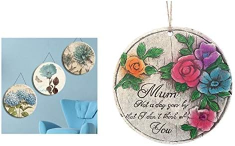 2 ADET BALKON VE BAHÇE SÜSÜ GELİNCİKLİ,ANNE TEMALI YUVARLAK 15X15X1,1CM DUVAR SÜSÜ,TAŞI BALKON,BAHÇE VE ODA DEKOR HOŞGELDİNİZ TABLO,TABELA
