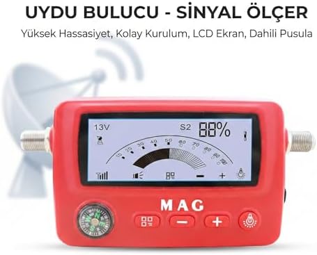 Alternative view of Mag Lcd Ekranlı Digital Uydu Bulucu, Uydu Sinyal Ölçer,
