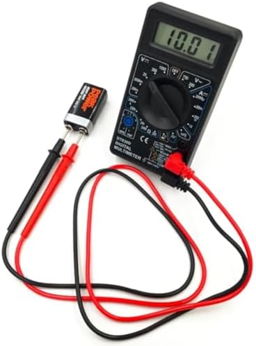 Dijital Multimetre – Akım, Voltaj, Direnç Ölçer Elektrik Ölçü Aleti, Taşınabilir DC/AC Ölçüm Cihazı, Güvenlik Sigortalı Tester, LCD Ekranlı Multimetre
