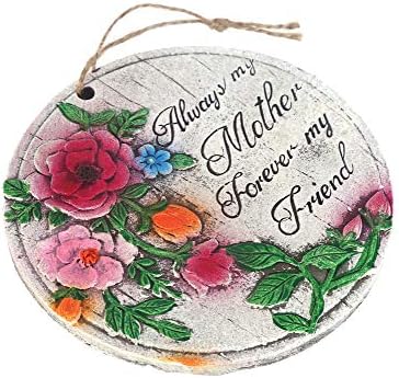 2 ADET BALKON VE BAHÇE SÜSÜ GULLU,ANNE TEMALI YUVARLAK 15X15X1,1CM DUVAR SÜSÜ,TAŞI BALKON,BAHÇE VE ODA DEKOR HOŞGELDİNİZ TABLO,TABELA