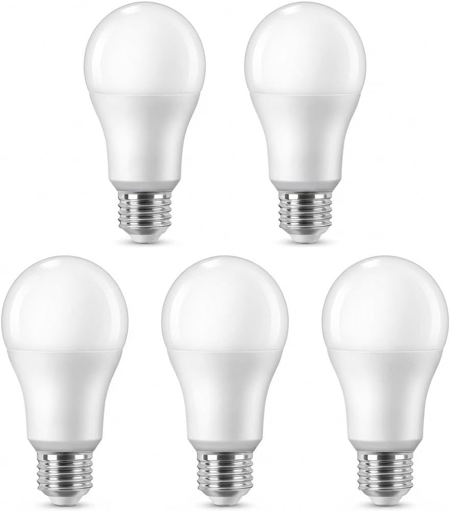 Alternative view of 5 Adet E27 LED Ampul – Tasarruflu Beyaz Işık LED Ampul Seti, Enerji Verimli Aydınlatma, Uzun Ömürlü ve Düşük Tüketimli E27 Duy LED Lamba (62, Vat)