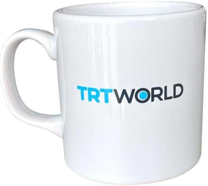 Alternative view of TRT World Logolu Beyaz Kupa