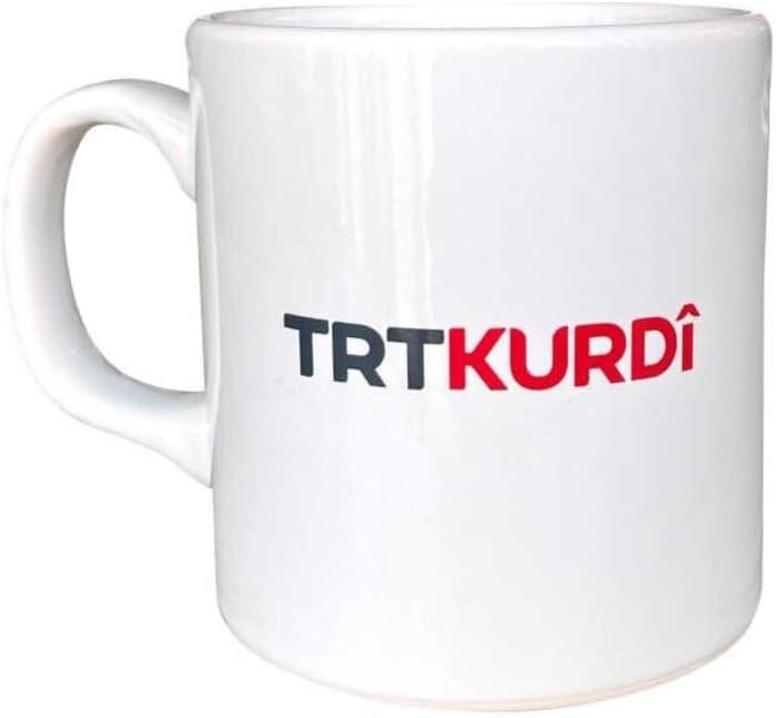 TRT Kurdi Logolu Beyaz Kupa