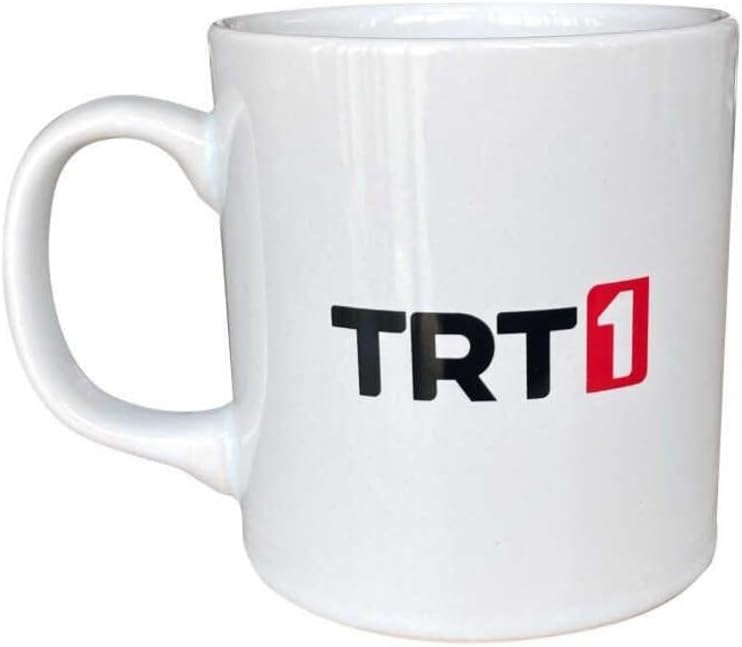 TRT1 Logolu Beyaz Kupa