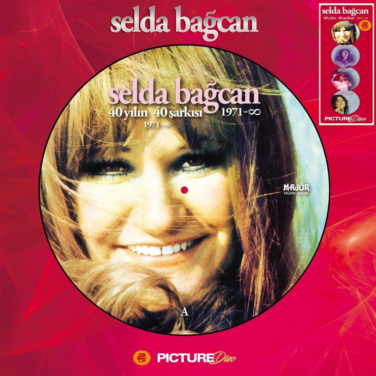 Alternative view of Bağcan 40 Yılın 40 Şarkısı Picture Disc Plak 2LP