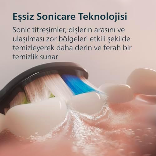Türk Sonicare 3100 Sonic Şarjlı Diş Fırçası 2'li Paket, Siyah ve Toz Pembe, 5 Kat Plak Temizliği, Basınç Sensörü, 14 Gün Şarj Ömrü, 3 Hız Ayarı,2 Şarj Standı, 2 Seyahat Kabı - HX4072/42