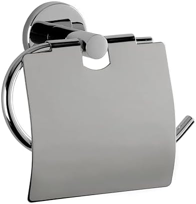 Alternative view of Tuvalet Kağıtlığı Metal, Kapaklı Tuvalet Kağıdı Tutucu, Krom Kaplama, Vidalı