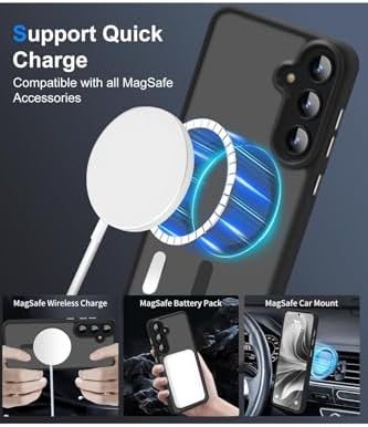 - Galaxy S25 FE ile uyumlu Kılıf Kamera Çıkıntılı ile uyumlu Şarj Destekli Hassas Tuşlu Yumuşak Mat Kapak - Gri